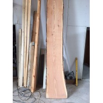 Firmenschild, Baumscheibe, Massivholz Tischplatte, Bartresen, unbesäumt, Handwerk, Lärche 60x40x2,5cm